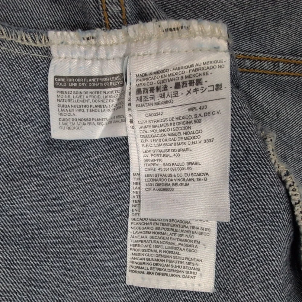 Levi's Trucker Denim Jacket Mens XL Dark Wash Faded Indigo Blue Jean 72334